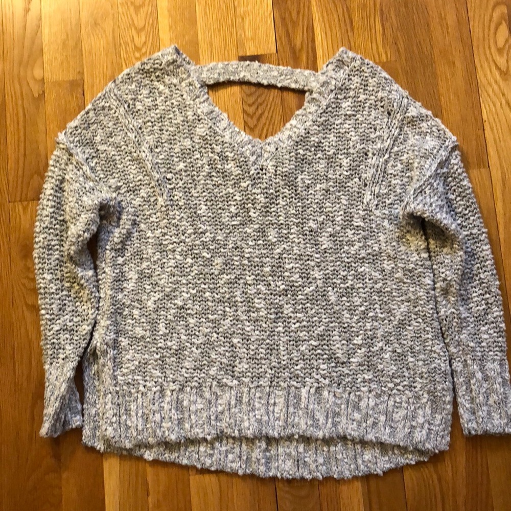 Intricate back knit sweater